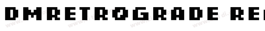 DMRetrograde Regular字体转换